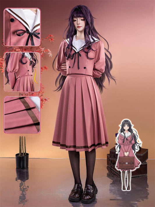 Azuiblc　薫る花は凛と咲く　和栗 薫子　コスプレ衣装　ユニフォーム　女子制服　わぐり かおるこ　ウィッグ追加　中学　JK服　ハロウィン - Azuiblc