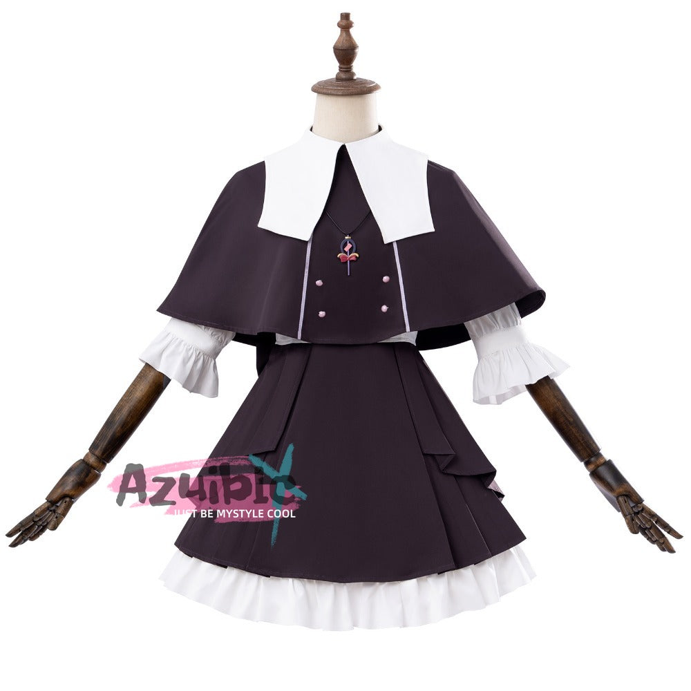 Azuiblc Detective Precure! Tan Puri Ruruka Moriya Cosplay Cure Arcana Shadow Cosplay Costume One-Piece Dress Daily Wear
