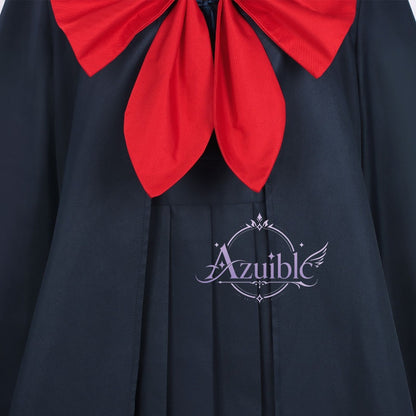Azuiblc　乙女怪獣キャラメリゼ 　 赤石黒絵 　コスプレ衣装　高校生服　ワンピース＋ケープ　ユニフォーム　セーラー服