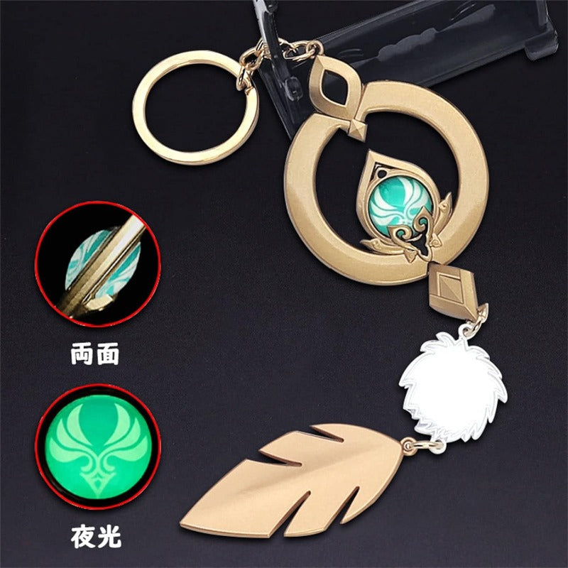 azuiblc 原神　 スカラマシュ 放浪者 神の目 　キーホルダー風 散兵 グッズ 合金 キーチェーン 観賞用 コスプレ 道具 小物 おしゃれ 人気 誕生日プレゼント ミニチュア インテリアAzd21 - Azuiblc