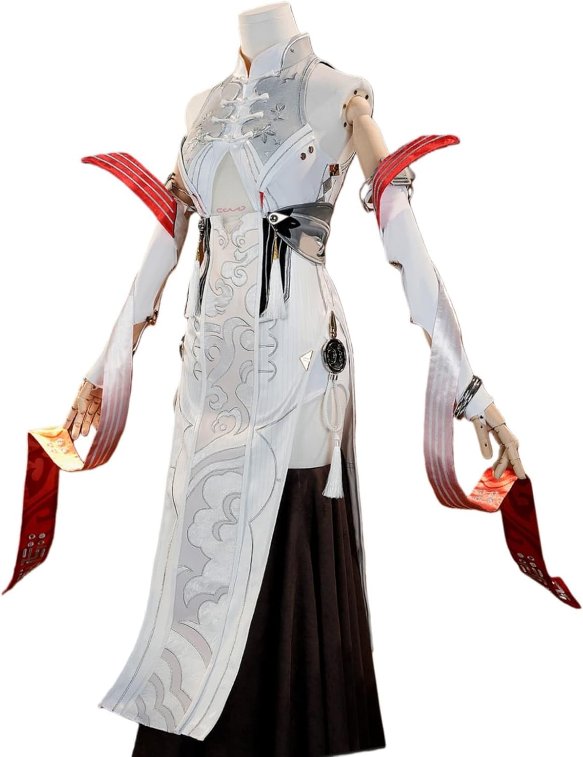 【Azuiblc】ゼンゼロ 葉瞬光 コスプレ 衣装 靴カバー付き 金属アクセサリー チャイナドレス チャイナ服 コスチュームセット ゼンレスゾーンゼロ cosplay - Azuiblc