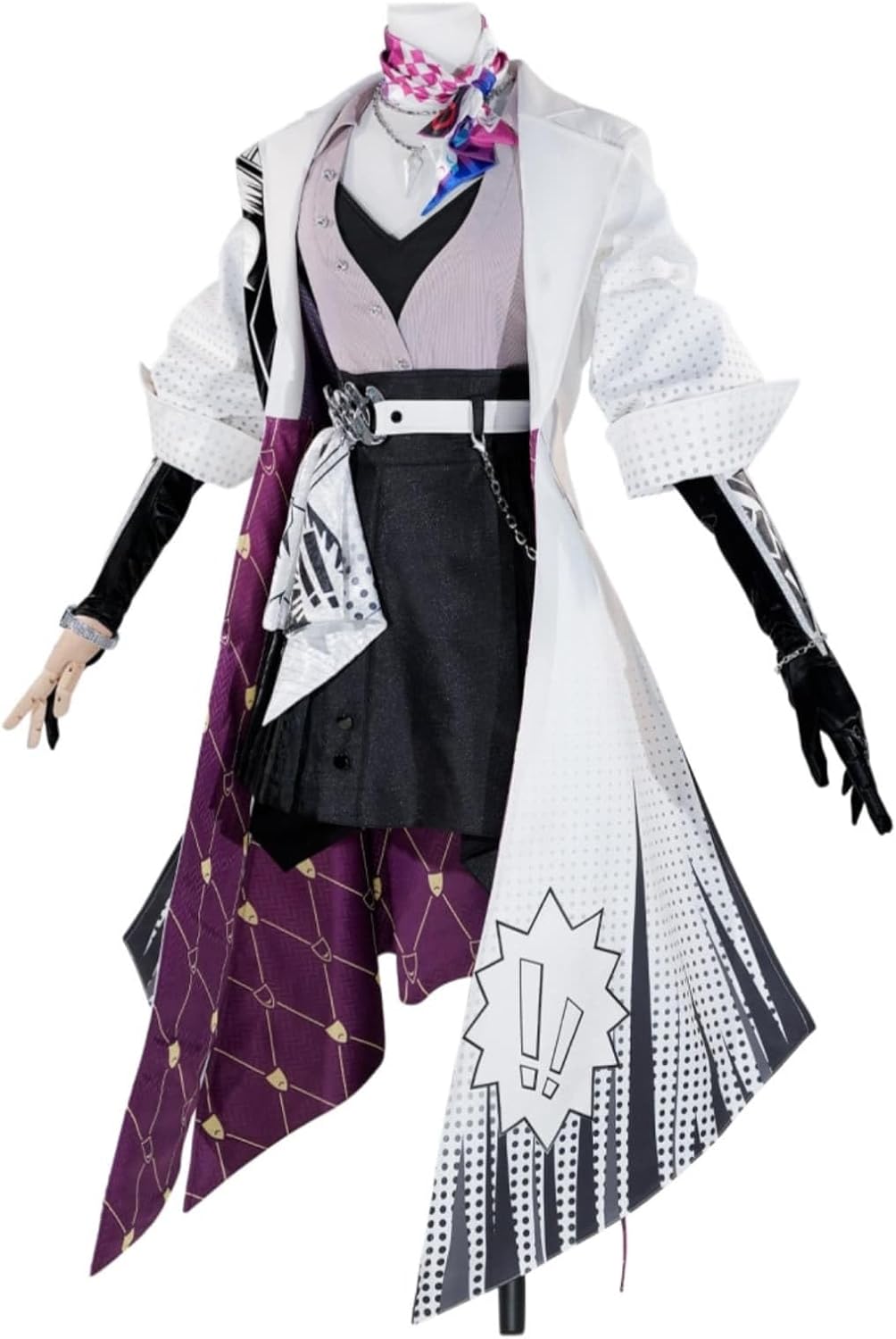 [Azuiblc] Honkai Star Rail - Kyocho Cosplay Costume - Stellie - With Beret, Glasses, Metal Accessories - Cosplay Dress - Everyday Wear - Costume Set - Cosplay