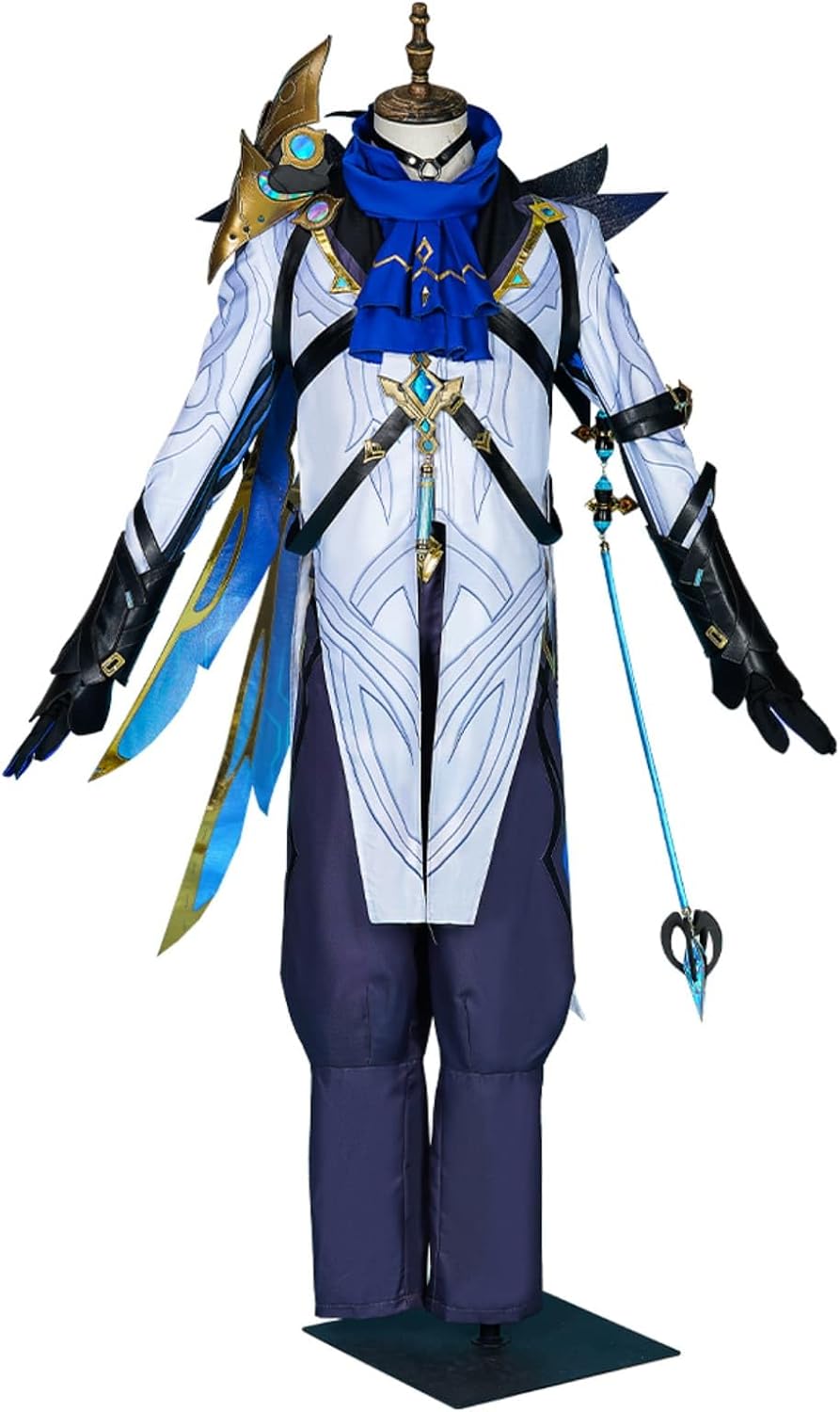 【Azuiblc】Genshin Impact Dottore Cosplay Costume Set with Mask and Earrings