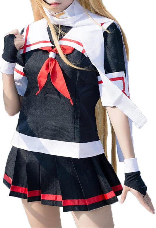 Azuiblc 艦これ 島風 しまかぜ 夕立 コスプレ衣装 コスチュームセット 駆逐艦 セーラー服 グッズ 日常服 演出服 舞台装 - Azuiblc