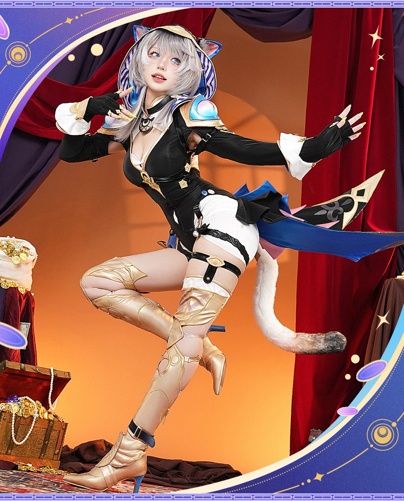 【Azuiblc】 崩壊 スターレイル  サフェル セファリア  コスプレ衣装靴カバー付き コスチュームセット グッズ おしゃれ アニメ cosplay - Azuiblc