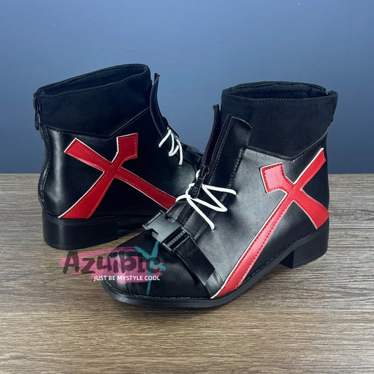 Azuiblc Arknights Closure Shoes Cosplay Props Boots Stage Halloween