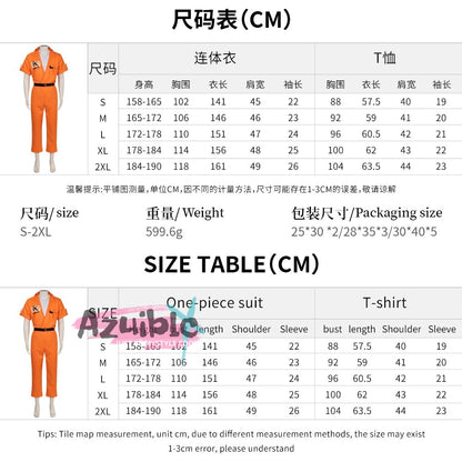 Azuiblc　Neverness to Everness 　ネバエバ　 主人公 　NTE　異能者・零 　囚人服 コスプレ衣装　イベント　ハロウィン