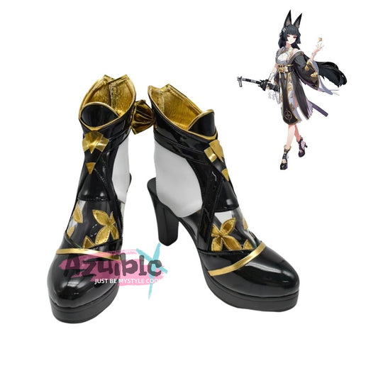 Azuiblc Zenless Zone Zero Miyabi Hoshimi From the Silver Garden - Flower News Sandals Shoes Boots Cosplay Props Zen Zero/ZZZ Shoes Halloween