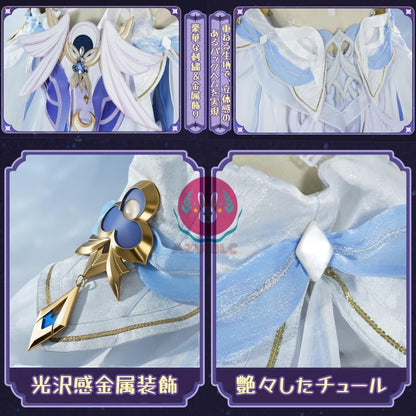 【Azuiblc】原神 少女 コロンビーナ コスプレ 衣装 金属アクセサリー コスチュームセット グッズ cosplay - Azuiblc