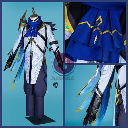 【Azuiblc】Genshin Impact Dottore Cosplay Costume Set with Mask and Earrings