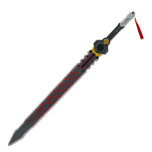Azuiblc Zenless Zone Zero Yoshun-ko Seimeiken Cosplay Prop Weapon Model 118cm Wood+PVC Material Motif Weapon Yoshun-ko Zenless Zone Zero Rinba