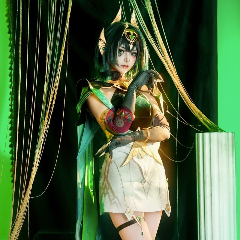 Azuiblc 原神 ネフェル コスプレ衣装 コスチュームセット グッズ おしゃれ アニメ cosplay - Azuiblc