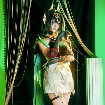 Azuiblc 原神 ネフェル コスプレ衣装 コスチュームセット グッズ おしゃれ アニメ cosplay - Azuiblc