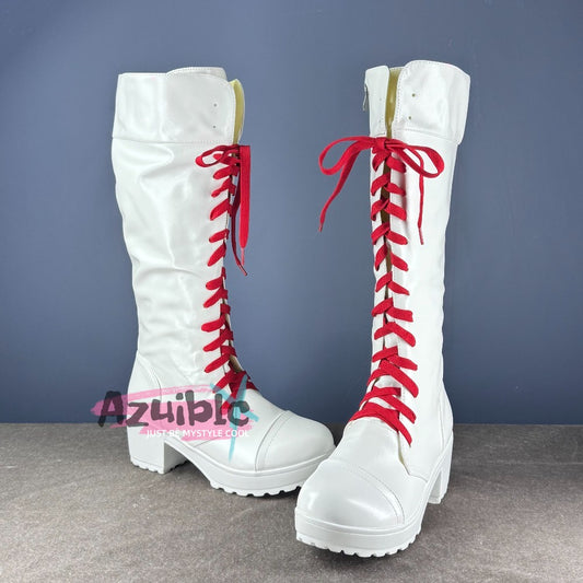 Azuiblc Arknights Haruka long boots Murasakino Haruka shoes Hanyu Momoka white shoes event stage Halloween