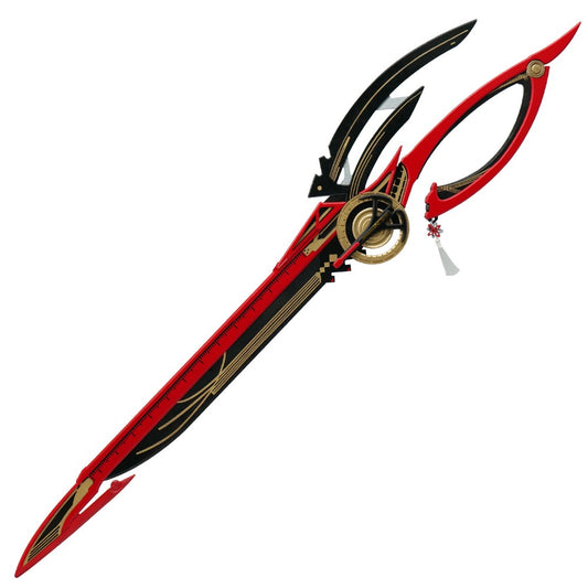 Azuiblc Wuthering Waves Chixia’s Broadblade The Cloudsplitter Cosplay Prop Wood + PVC Material 160cm Accessory Photography Prop