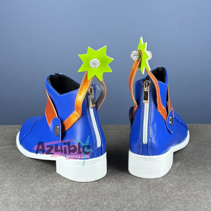 Azuiblc JoJo's Bizarre Adventure Jonathan Joestar Shoes Cosplay Prop Event Footwear