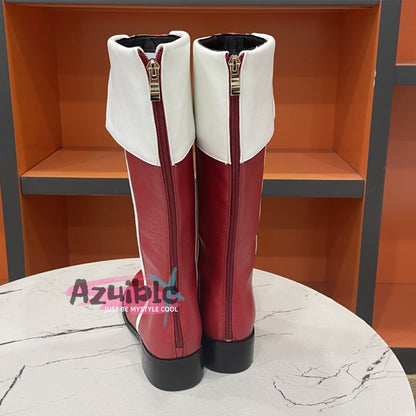 Azuiblc Puella Magi Madoka Magica Kyoko Sakura Boots Long Boots Cosplay Prop Shoes Event Halloween