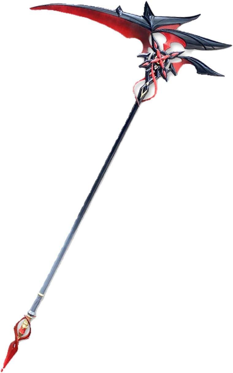 Azuiblc 原神 槍 赤月のシルエット 召使 コスプレ道具 アルレッキーノ 172CM 鎌198cm武器 PU製 Cosplay 道具  コスプレ小物 cosplayAzd19 - Azuiblc