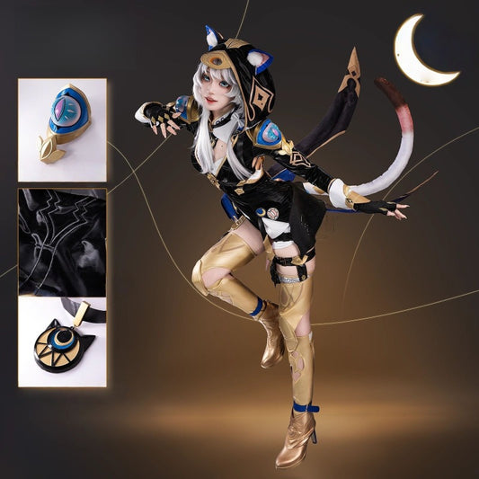 Azuiblc 崩壊スターレイル　サフェル　コスプレ衣装　セファリア　コスチューム　Cipher　衣装　タイツ - Azuiblc