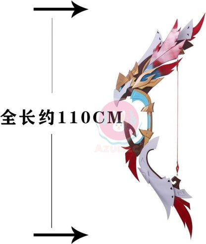 Azuiblc原神　星鷲の紅き羽 矢1点贈り　コスプレ道具  弓矢 PVC製 刀 剣 モチーフ 武器 チャスカ  げんしん Cosplay 道具 コスプレグッズ 110cm グッズ コスプレ小物 - Azuiblc