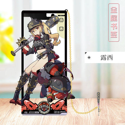 Azuiblc ゼンレスゾーンゼロ 栞　ビビアン　トリガー　0号アンビー　金属製　お礼　邪兎屋　おもちゃ　ゼンゼロ／ZZZ　萌えグッズ - Azuiblc