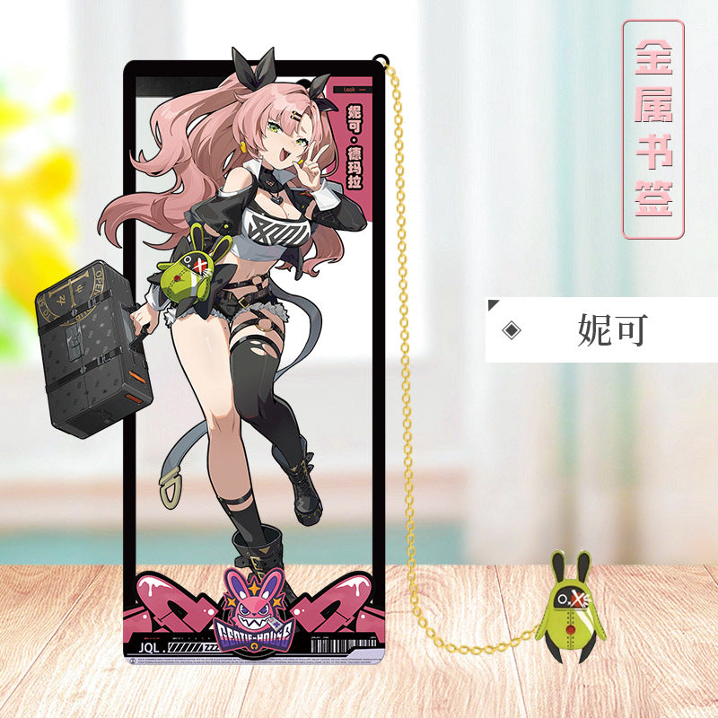 Azuiblc ゼンレスゾーンゼロ 栞　ビビアン　トリガー　0号アンビー　金属製　お礼　邪兎屋　おもちゃ　ゼンゼロ／ZZZ　萌えグッズ - Azuiblc