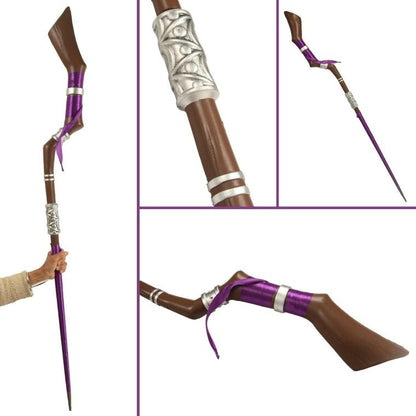 Azuiblc　葬送のフリーレン　フェルン 　コスプレ道具　143㎝　法杖　武器 PU製 3パーツ分ける　武器 戦士 Cosplay 道具 　 - Azuiblc