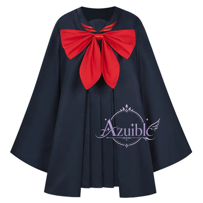 Azuiblc　乙女怪獣キャラメリゼ 　 赤石黒絵 　コスプレ衣装　高校生服　ワンピース＋ケープ　ユニフォーム　セーラー服