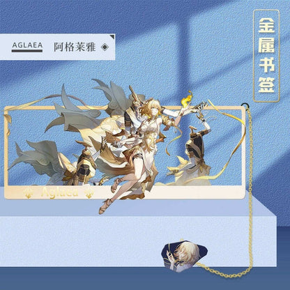 Azuiblc 崩壊スターレイル 　アナイクス　栞　9cm　キャストリス　ヒアンシー　サフェル　金属製　おもちゃ　萌えグッズ - Azuiblc