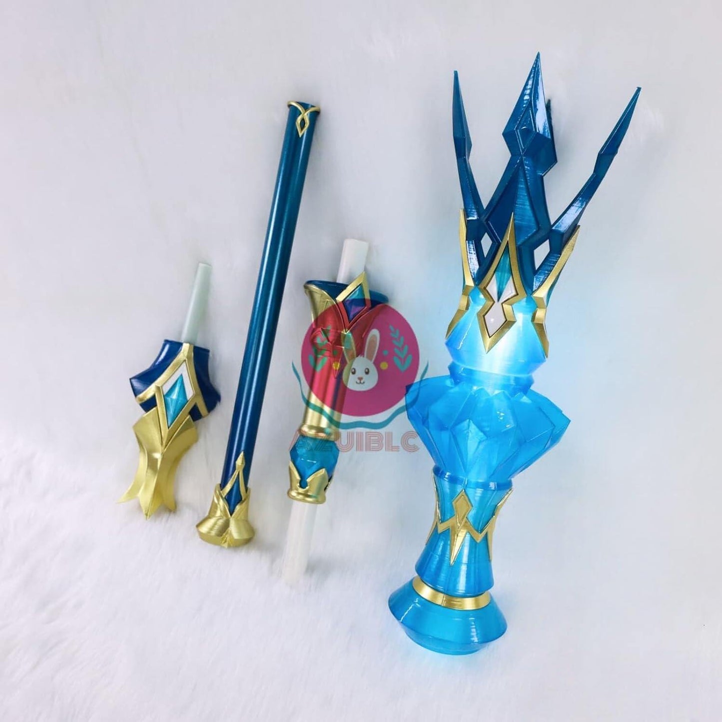 納品【Azuiblc】 崩壊  スターレイル ケリュドラ 光る 杖 3Dプリント 95cm PLA 発光 4つ割り ステッキ 武器 コスプレ道具Cosplay コレクション グッズ コスプレ小物 - Azuiblc