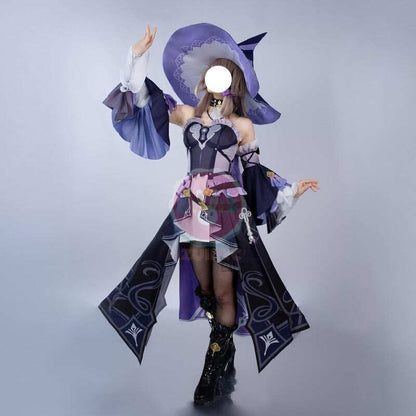 Azuiblc 崩壊 スターレイル マダムヘルタ  コスプレ衣装 ウィッグや靴追加可能 コスチュームセット 帽子 魔女 イベント - Azuiblc