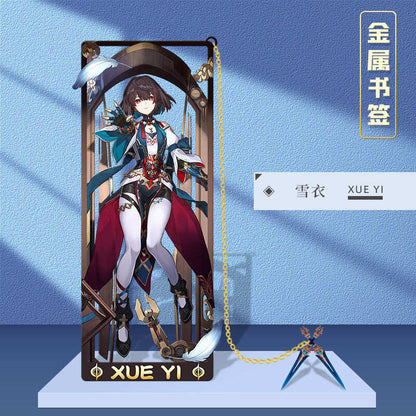 Azuiblc 崩壊スターレイル 　アナイクス　栞　9cm　キャストリス　ヒアンシー　サフェル　金属製　おもちゃ　萌えグッズ - Azuiblc
