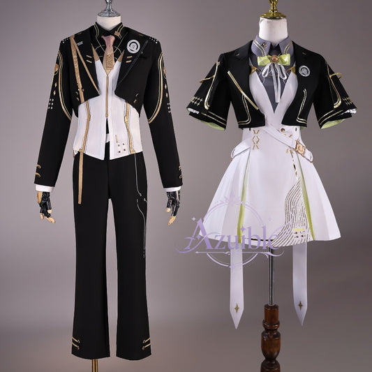 Azuiblc Wuthering Waves Rover Cosplay Costume Uniform New Outfit Event Add Shoes + Wig