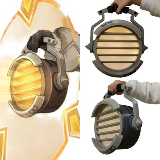 Azuiblc Genshin Impact Illuga Cosplay Prop - Lightkeeper - 35*34*17cm - PETG Material - Weapon Model - Illuga - Youngest Lightkeeper Squad Leader