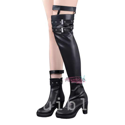 Azuiblc Honkai: Star Rail Dry Leaf (Kuchiba) Sheriff NPC Boots Cosplay Prop Shoes