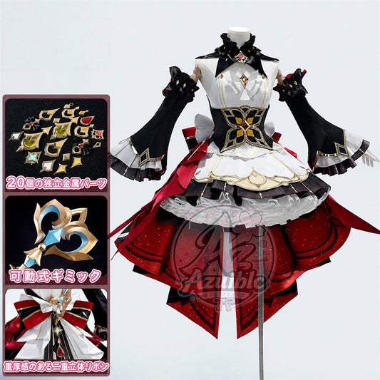 Azuiblc Genshin Impact The Marionette Sandrone / Sandrone 20 Metal Parts Included Initial Outfit - Clockwork Lady's Waltz Costume Dress-style Event