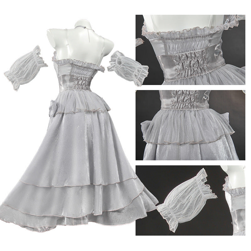 Azuiblc NIKKE Goddess of Victory: Nikke Cinderella Cosplay Costume Dress for Events and Parties