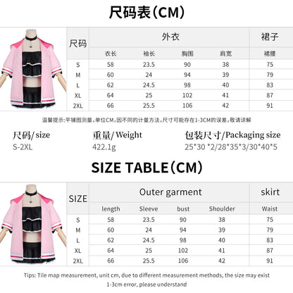 Azuiblc Super Kaguya Hime Noi Komazawa Cosplay Costume Sailor Suit Pink Black Onyx Costume Pro Gamer Team