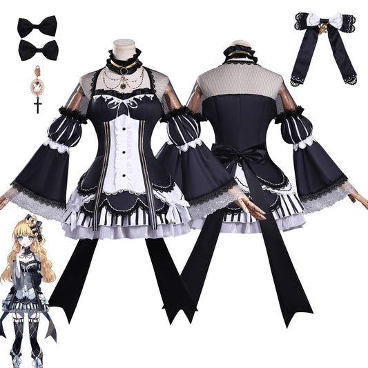 Azuiblc Magical Girl's Witch Trial Saeki Miria Cosplay Costume, Dress, Gown, One-piece