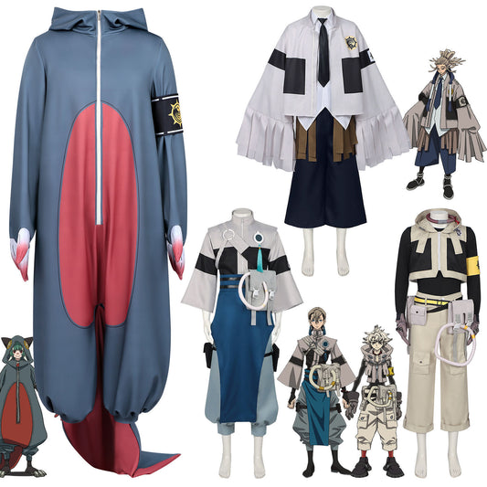 Azuiblc Gachiakuta Rude Shuableck Engine Riyo Cosplay Costume Event Masquerade GACHIAKUTA Zanka Nijiku