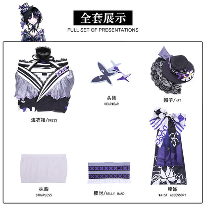 Azuiblc 魔法少女ノ魔女裁判 宝生マーゴ コスプレ衣装 まのさば 舞台服 ドレス ワンピース