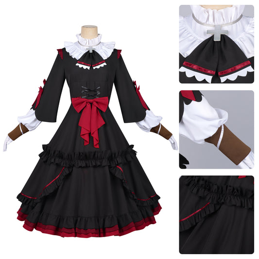 Azuiblc TV Anime "NEEDY GIRL OVERDOSE: Gokubara Bichika" Cosplay Costume, Needygirl Dress, One Piece, Gothic Lolita, Costume