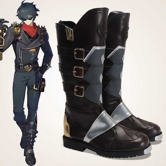 Azuiblc Zenless Zone Zero Lycaon Calydonis Cosplay Boots Long Boots