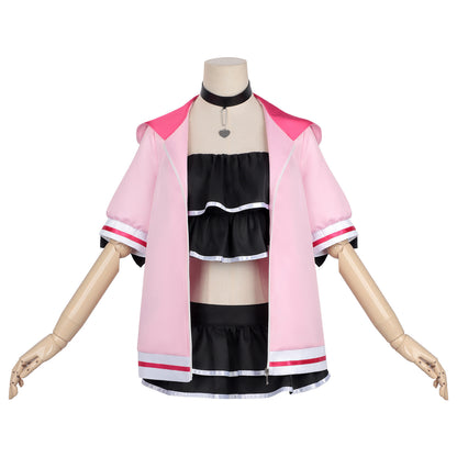 Azuiblc Super Kaguya Hime Noi Komazawa Cosplay Costume Sailor Suit Pink Black Onyx Costume Pro Gamer Team
