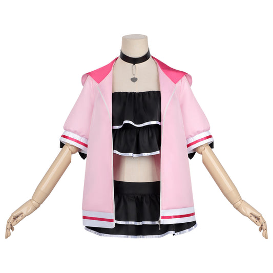 Azuiblc Super Kaguya Hime Noi Komazawa Cosplay Costume Sailor Suit Pink Black Onyx Costume Pro Gamer Team