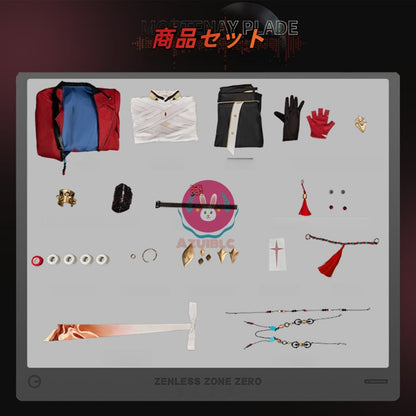 【Azuiblc】崩壊：スターレイル 千冶・刃 Mortenax Blade コスプレ衣装 3Dプリント コスチューム cosplay 舞台 イベント ウィッグ追加対応
