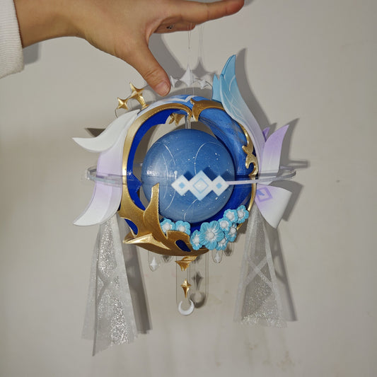Azuiblc Genshin Impact Columbina Luminous Catalyst Prop - PLA & PETG, 25*22cm, Motif Weapon