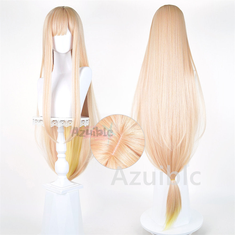 Azuiblc　超かぐや姫　かぐや ウィッグ　カツラ　120cm　コスプレ道具　鬘