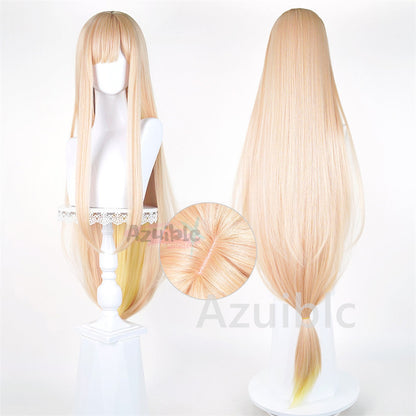 Azuiblc　超かぐや姫　かぐや ウィッグ　カツラ　120cm　コスプレ道具　鬘