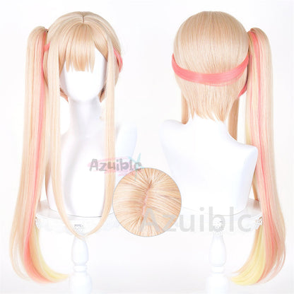 Azuiblc　超かぐや姫　かぐや ウィッグ　カツラ　120cm　コスプレ道具　鬘